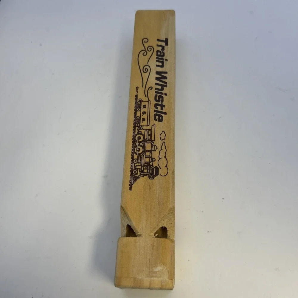 Wooden Train Whistles Toy Wood Whistles Train Whistle Party Favors USA